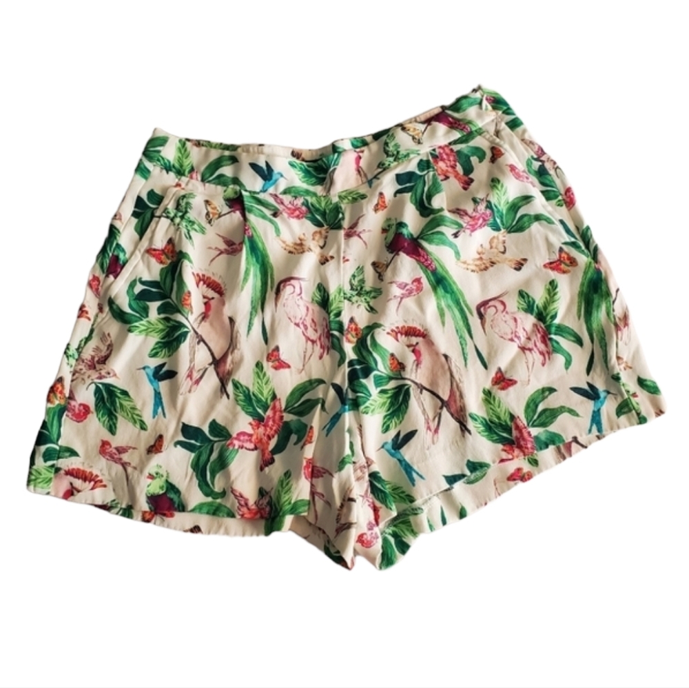 Ann Taylor Tropical birds shorts size 8